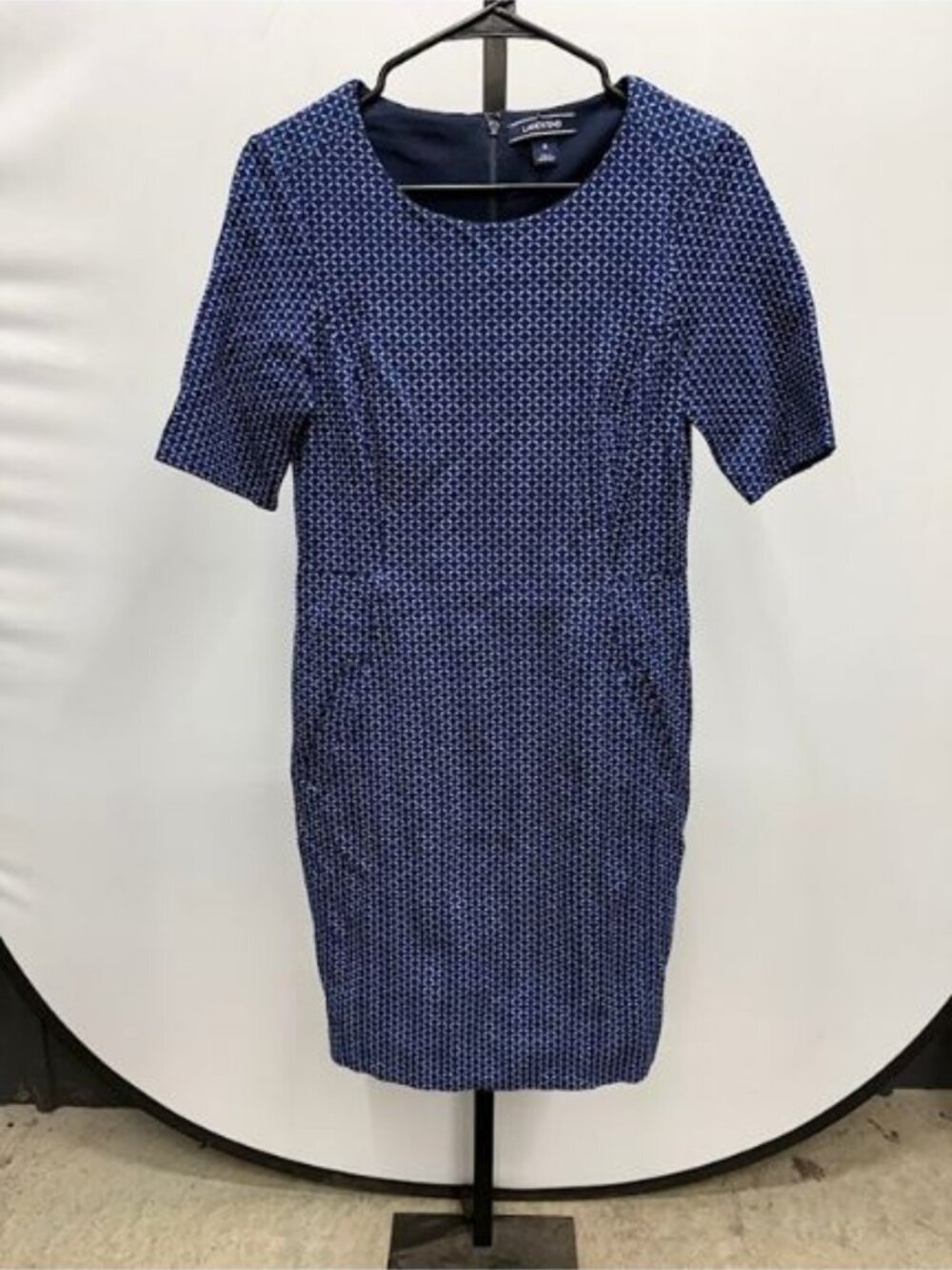 Lands' End Blue Patterned Dress